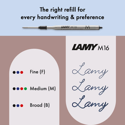 LAMY Econ Ballpoint Pen – Silver | Black Refill, Medium