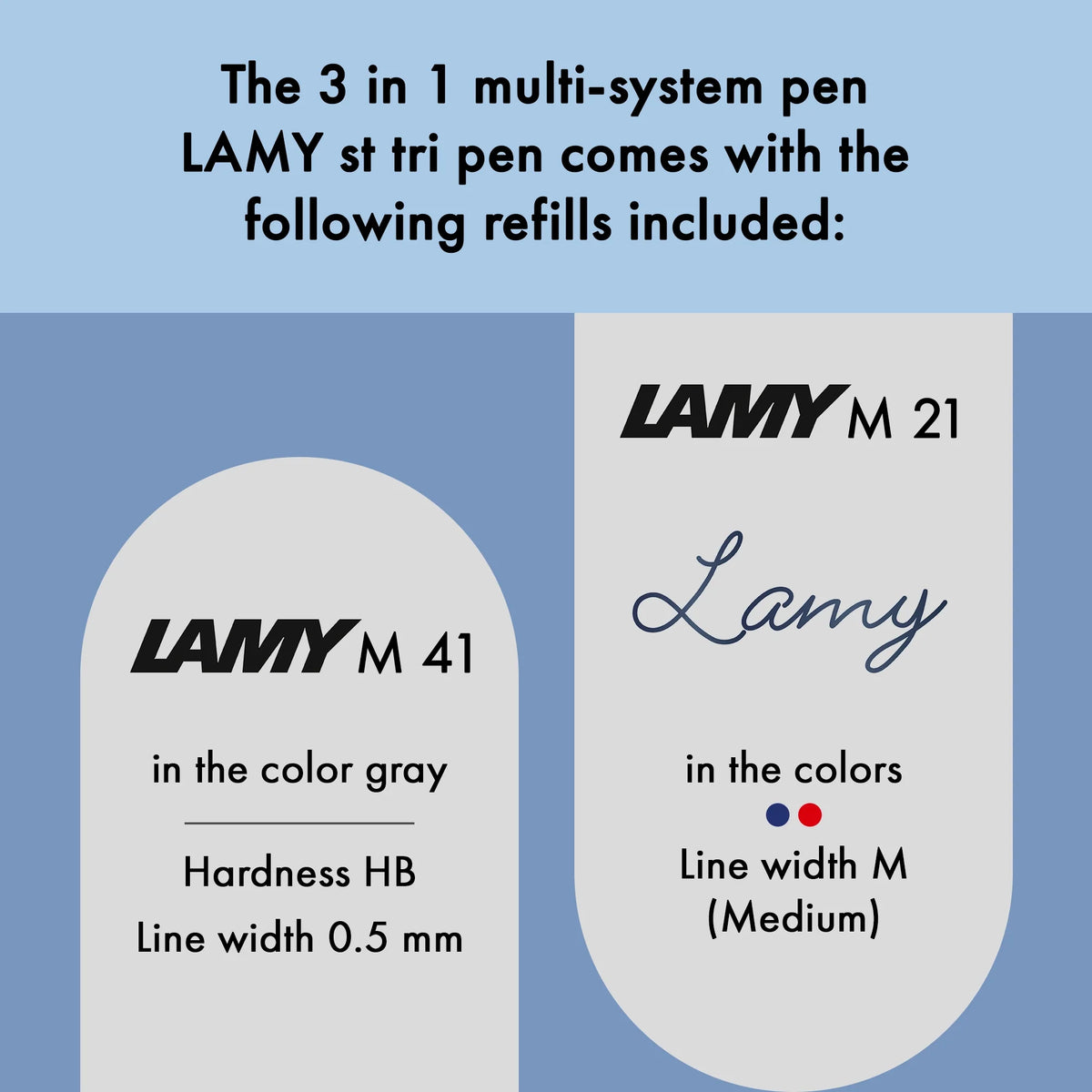 LAMY ST Tri Pen Multisystem Pen – Black | 0.5 mm HB Lead