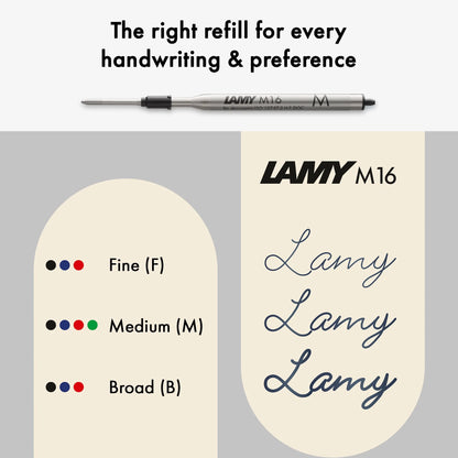 LAMY Xevo Ballpoint Pen – Black | Blue Refill, Medium