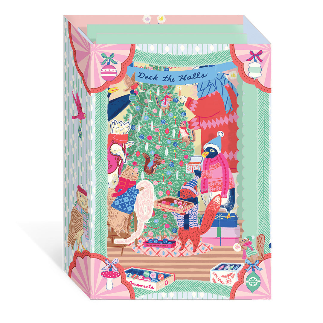 Deck The Halls (3D) Greeting Card (13080) - ** Free Display Item **