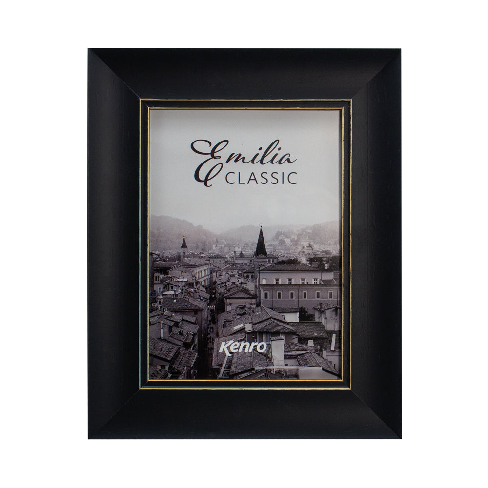 Kenro Emilia Classic Photo Frame Black front