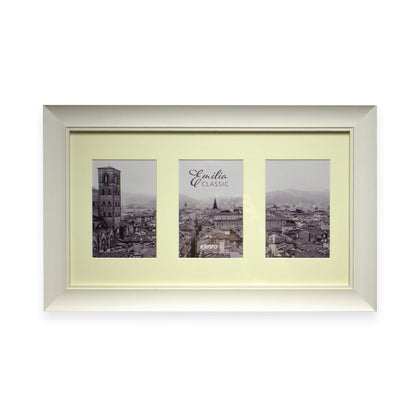 Kenro Emilia Classic Triple Photo Frame White