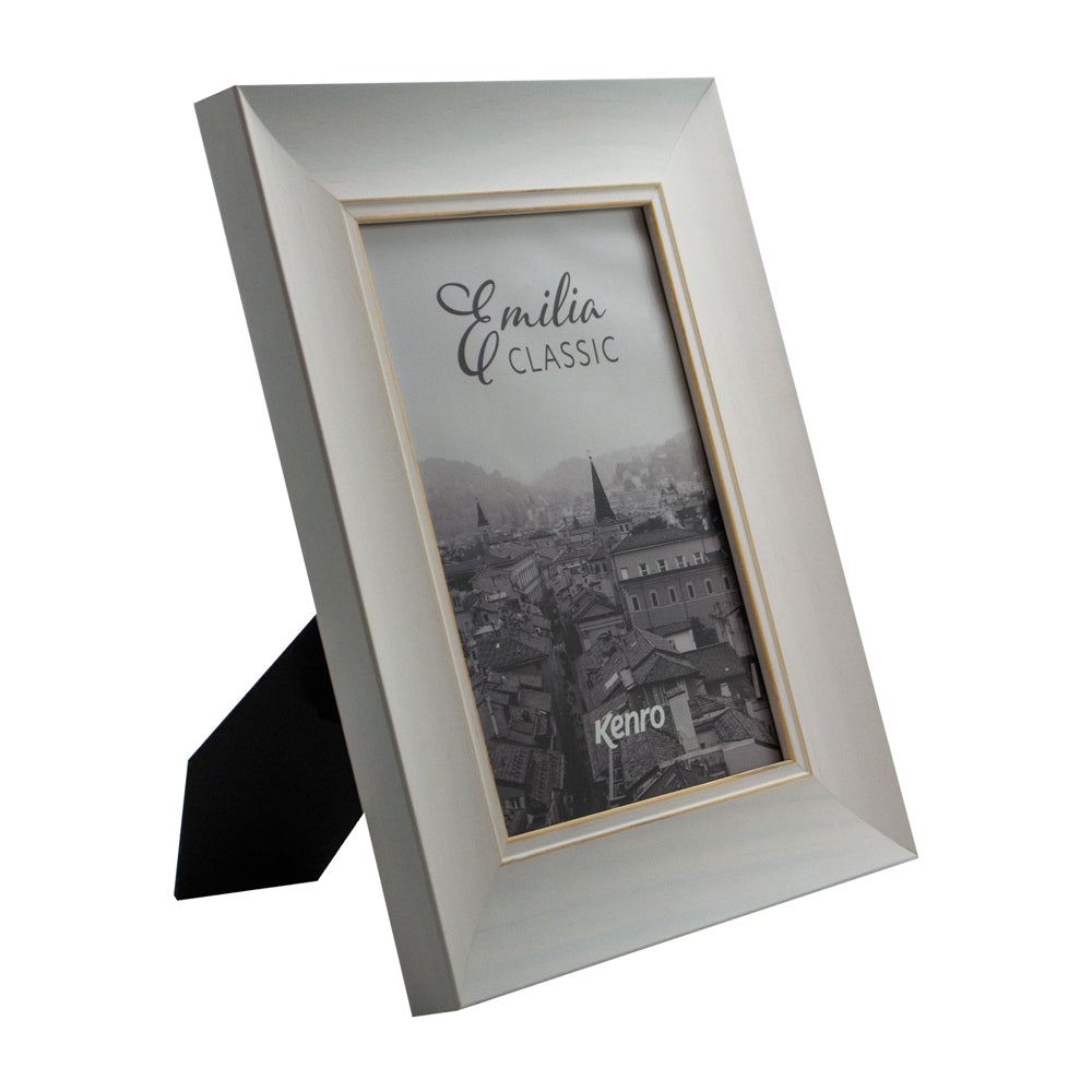 Kenro Emilia Classic Photo Frame White angled
