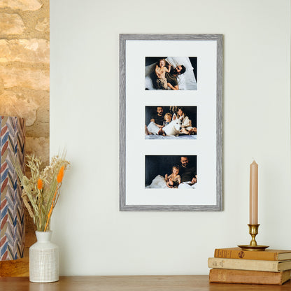Kenro Envoy Classic grey triple 6x4 multi-aperture frame