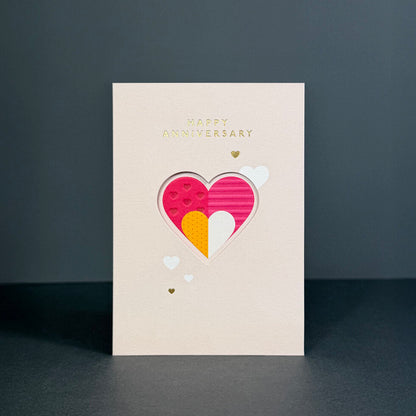 Finestra Heart Anniversary Window Card by Heyyy