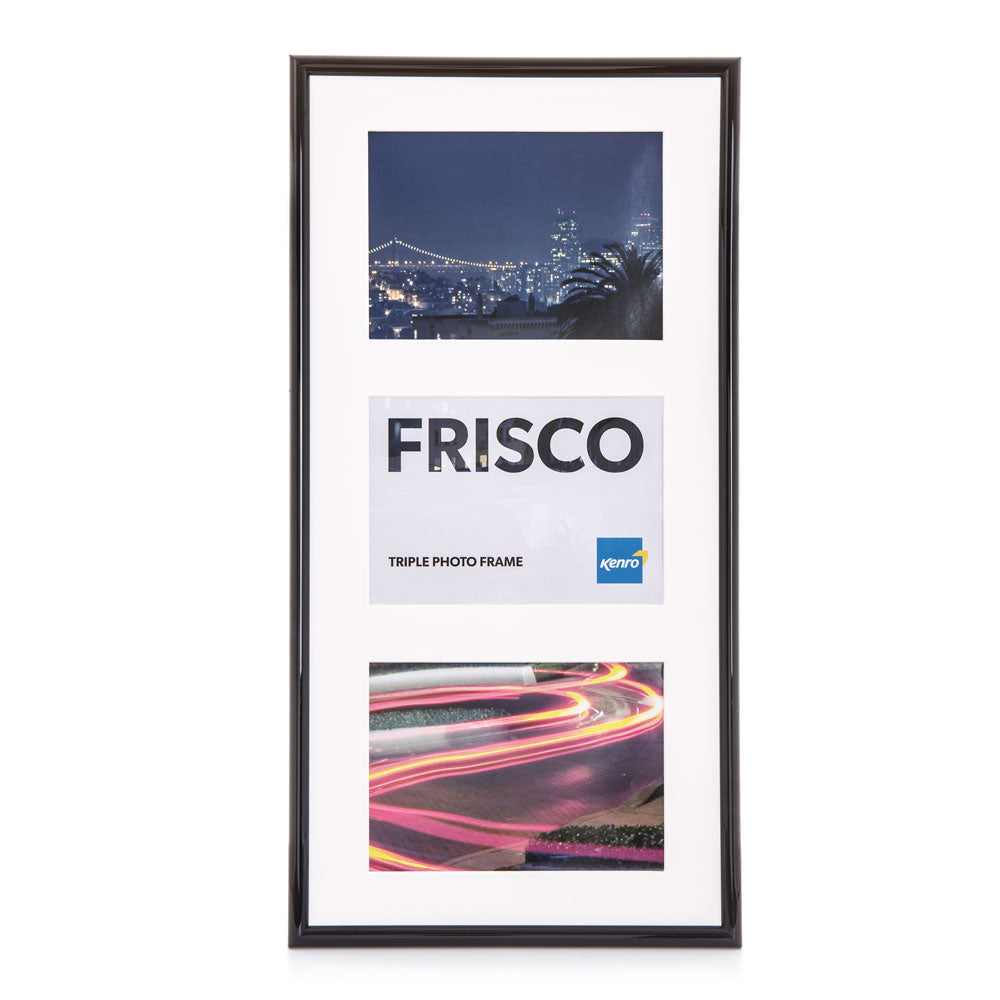 Kenro Frisco black triple 6x4 frame