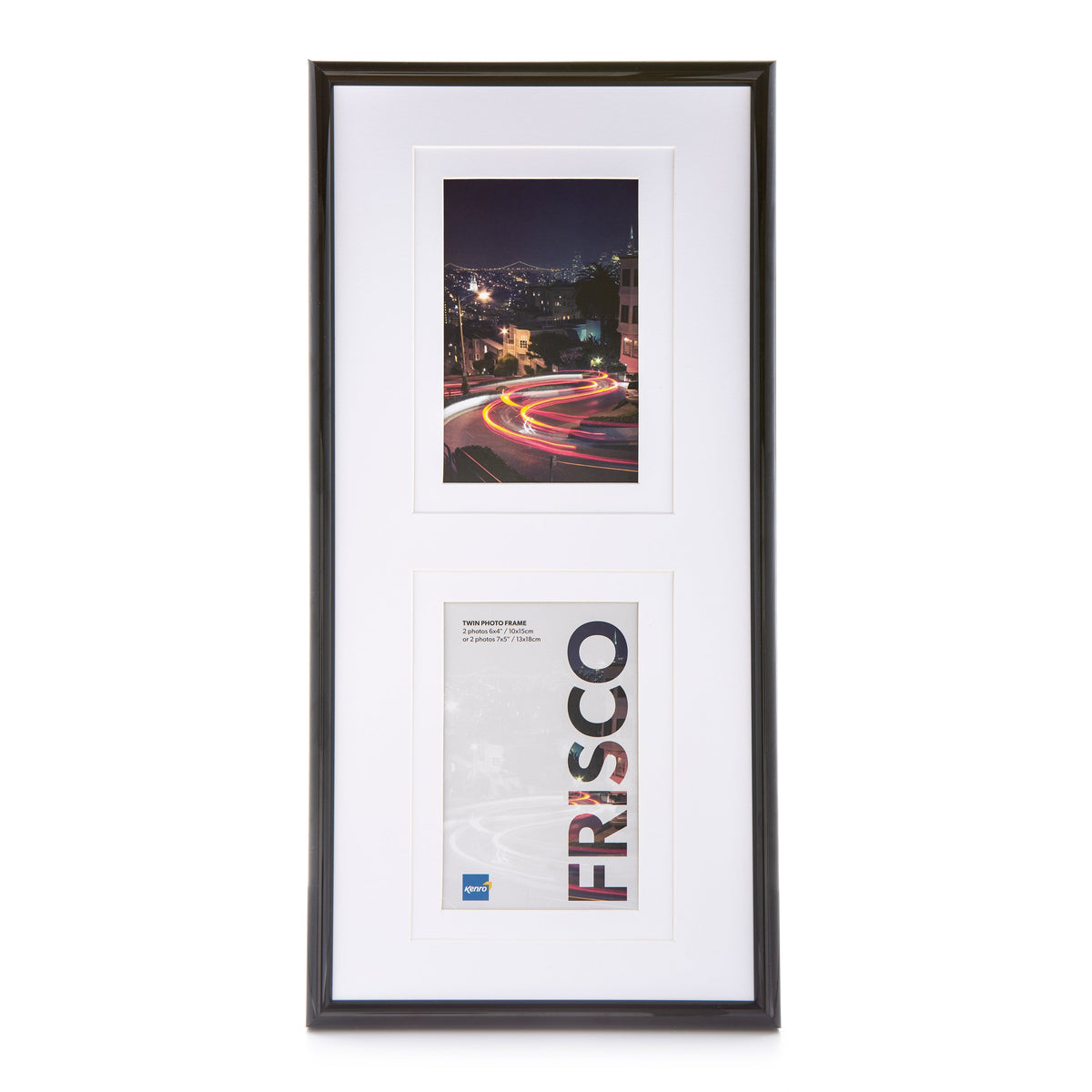 Kenro Frisco black double multi-aperture frame