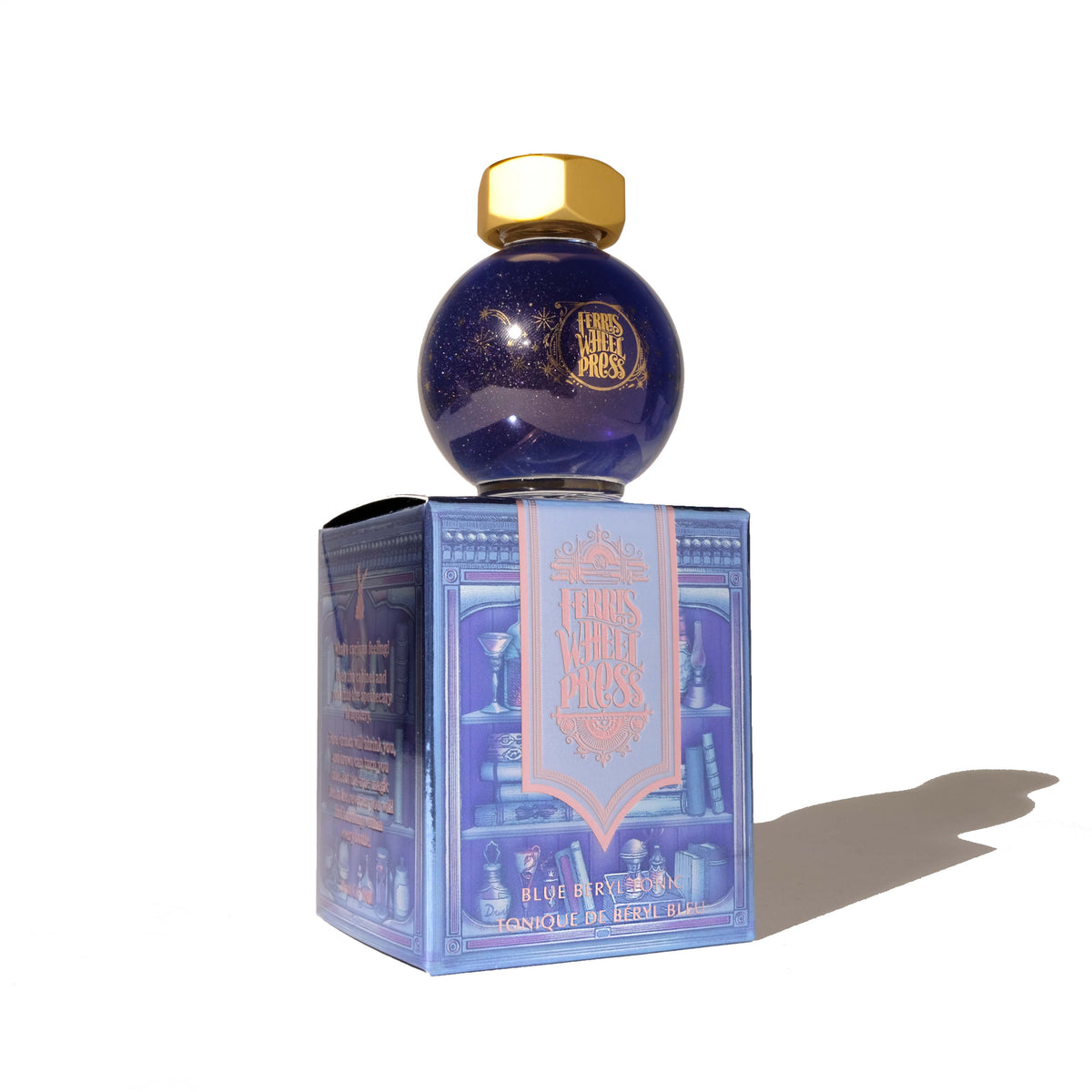 Ferris Wheel Press FerriTales Fountain Pen Ink – Blue Beryl Tonic, 20ml