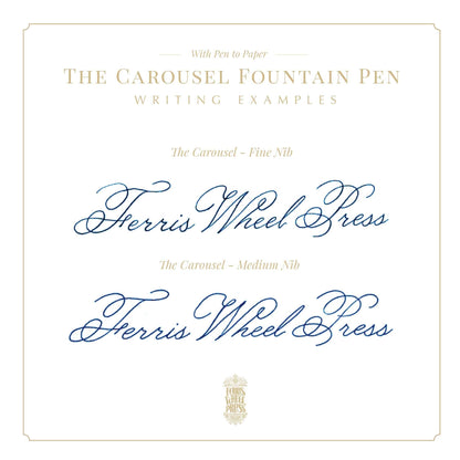 Ferris Wheel Press Aluminium Carousel Fountain Pen – Rose Petal Plush