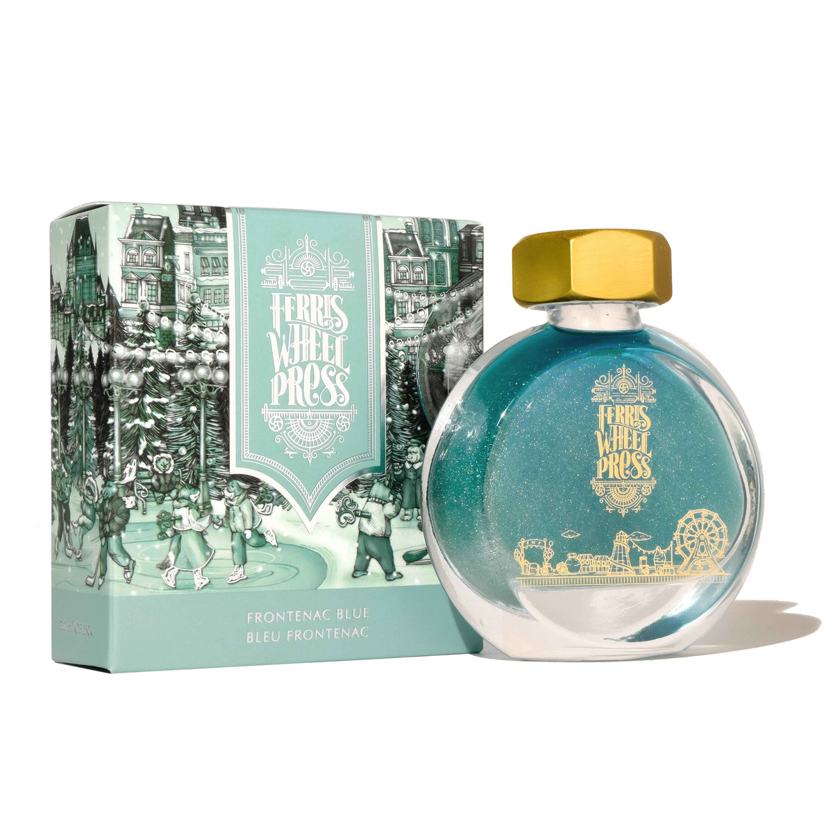Ferris Wheel Press Fountain Pen Ink – Frontenac Blue, 38ml