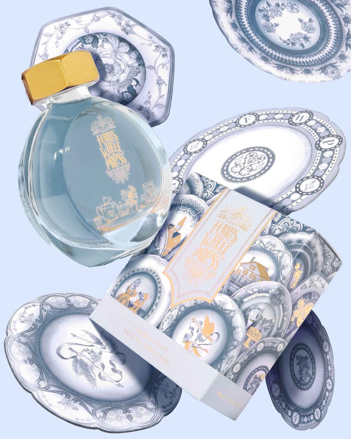Ferris Wheel Press Fountain Pen Ink – Porcelain Past, 38ml