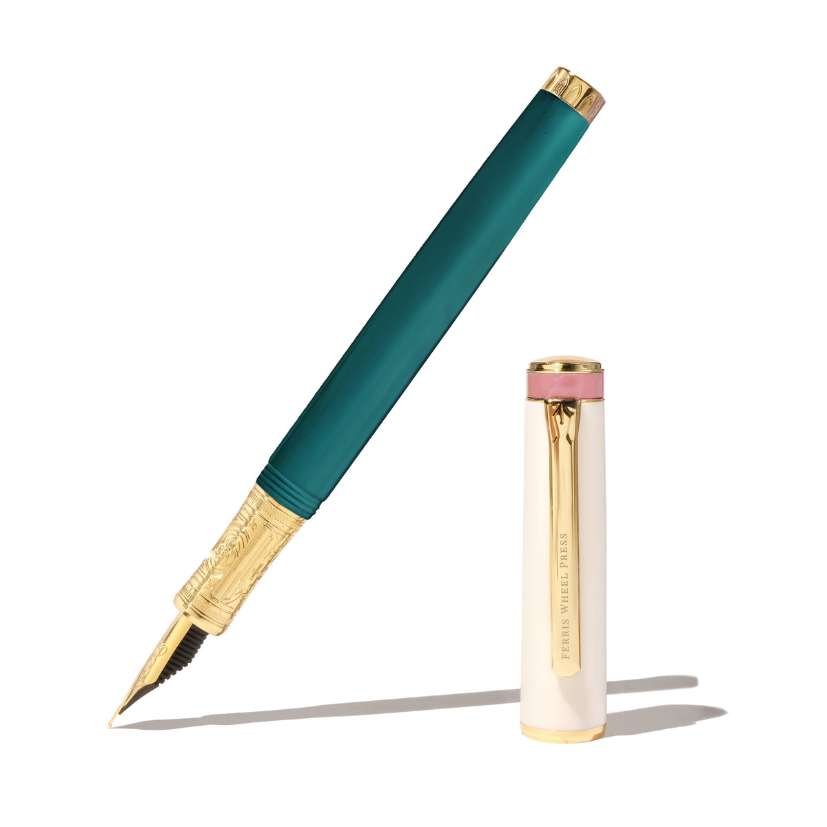 Ferris Wheel Press Masque Fountain Pen & Ink Set – Teal