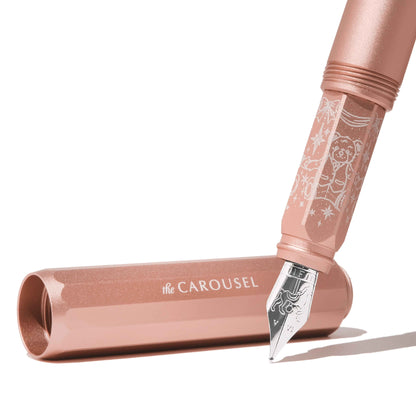 Ferris Wheel Press Aluminium Carousel Fountain Pen – Rose Petal Plush