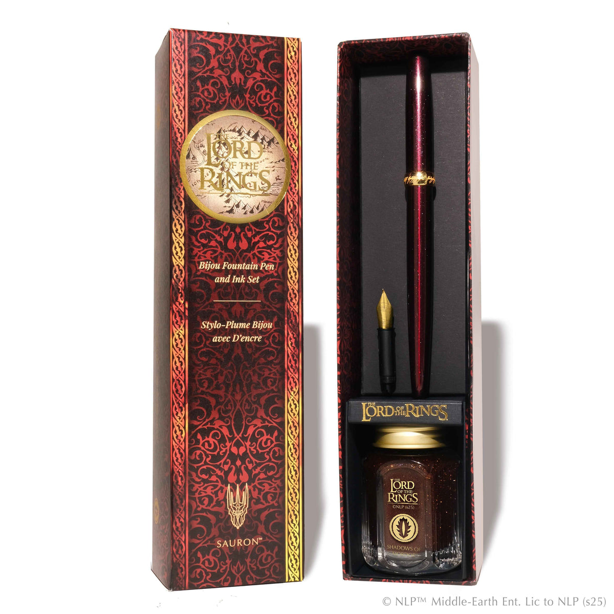Ferris Wheel Press x The Lord of the Rings Bijou Fountain Pen & 28ml Ink Set – Sauron