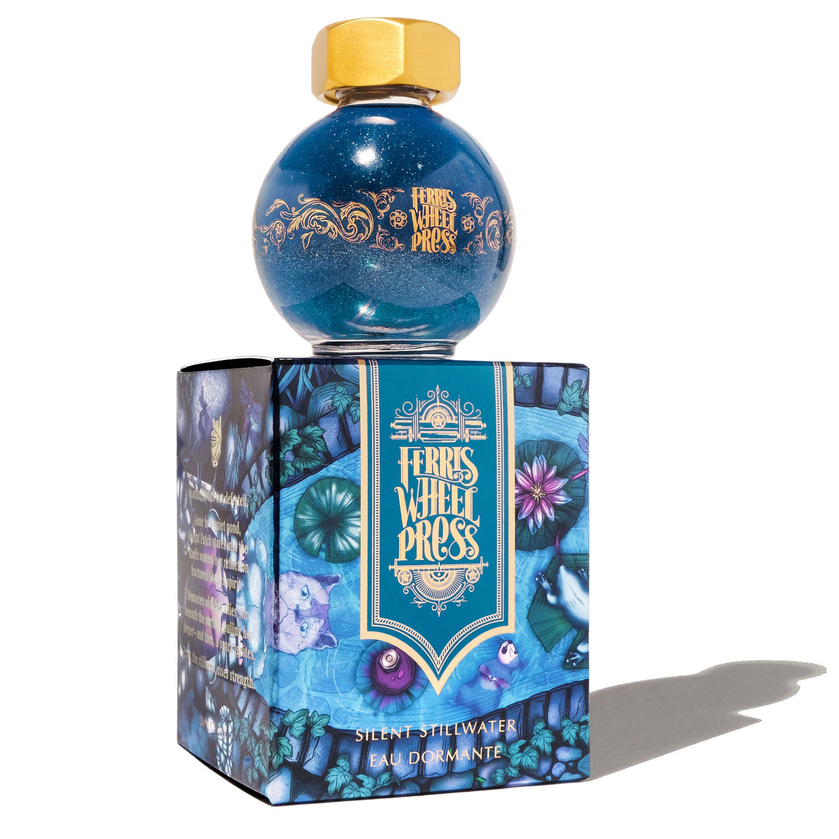 Ferris Wheel Press FerriTales Fountain Pen Ink – Silent Stillwater, 20ml