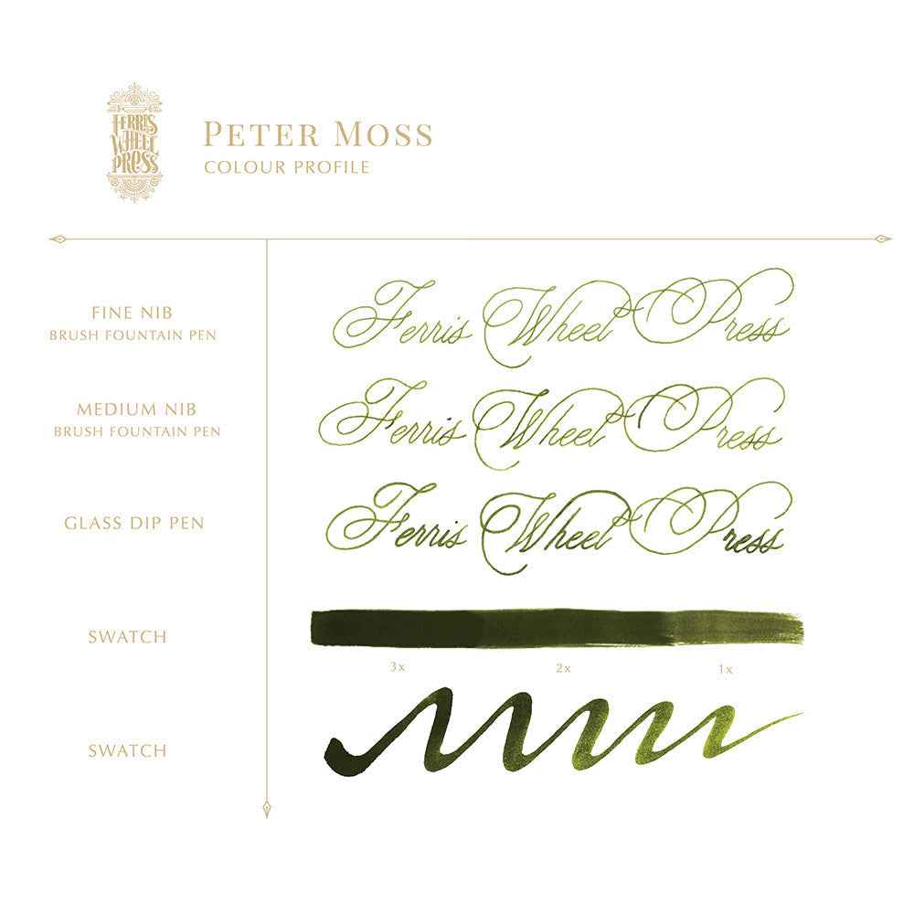 Ferris Wheel Press Fountain Pen Ink – Peter Moss, 38ml