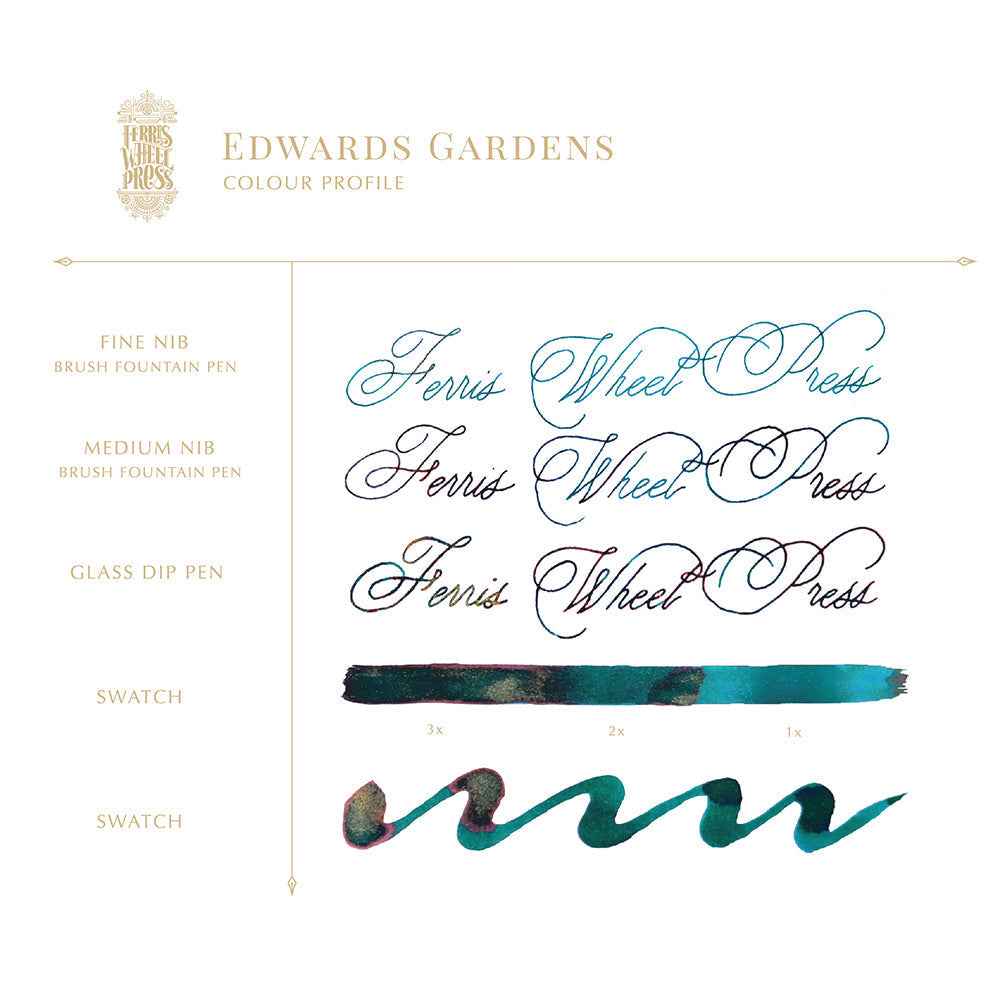 Ferris Wheel Press Fountain Pen Ink – Edwards Gardens, 38ml