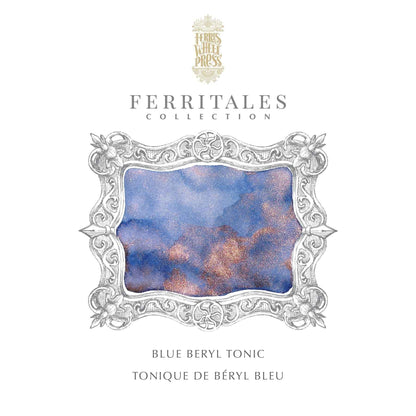 Ferris Wheel Press FerriTales Fountain Pen Ink – Blue Beryl Tonic, 20ml