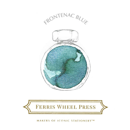 Ferris Wheel Press Fountain Pen Ink – Frontenac Blue, 38ml
