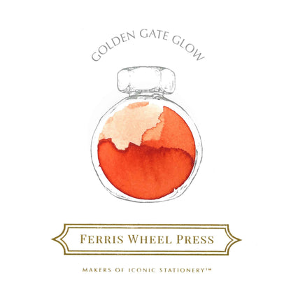 Ferris Wheel Press Fountain Pen Ink – Golden Gate Glow, 38ml