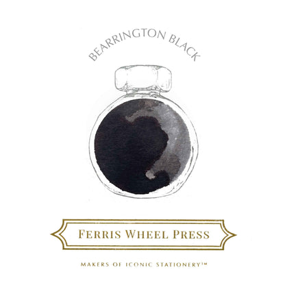 Ferris Wheel Press Fountain Pen Ink – Bearrington Black, 10ml