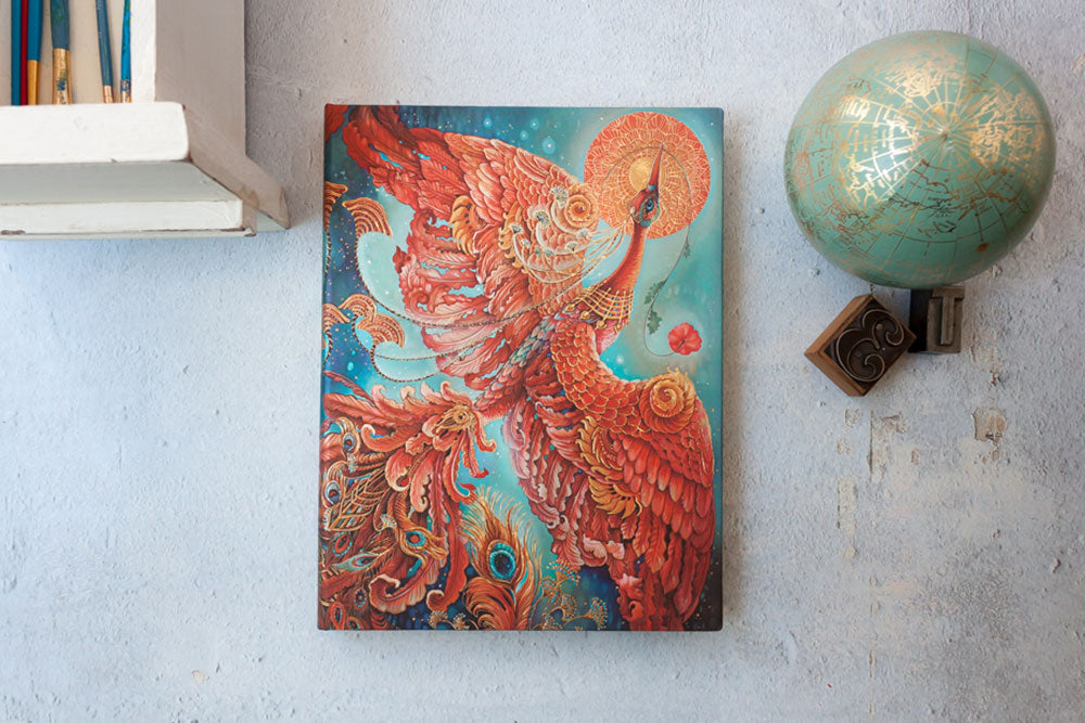 Paperblanks Firebird Midi Hardback Journal – Lined, 144 Pages – design detail