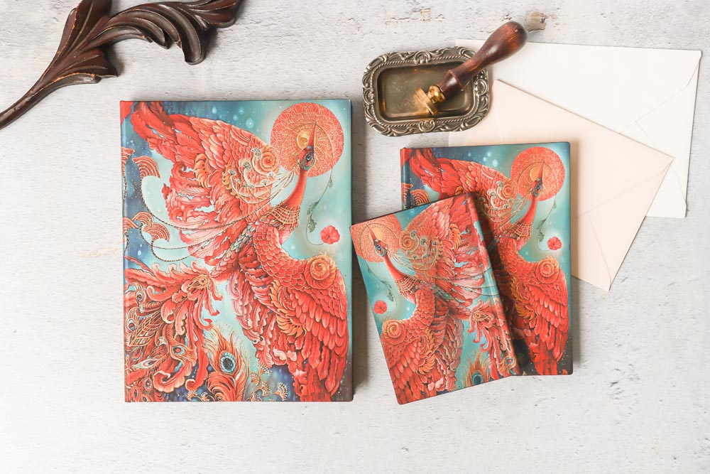 Paperblanks Firebird A4 Cahier Notebook – Plain – design detail