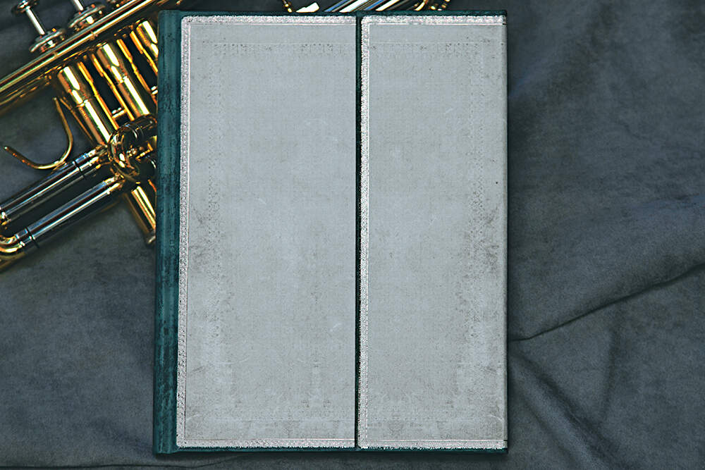 Paperblanks Flint Midi Hardback Journal – Lined, 144 Pages – design detail