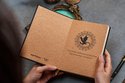 Paperblanks Shadows of Navarre Document Folder – design detail