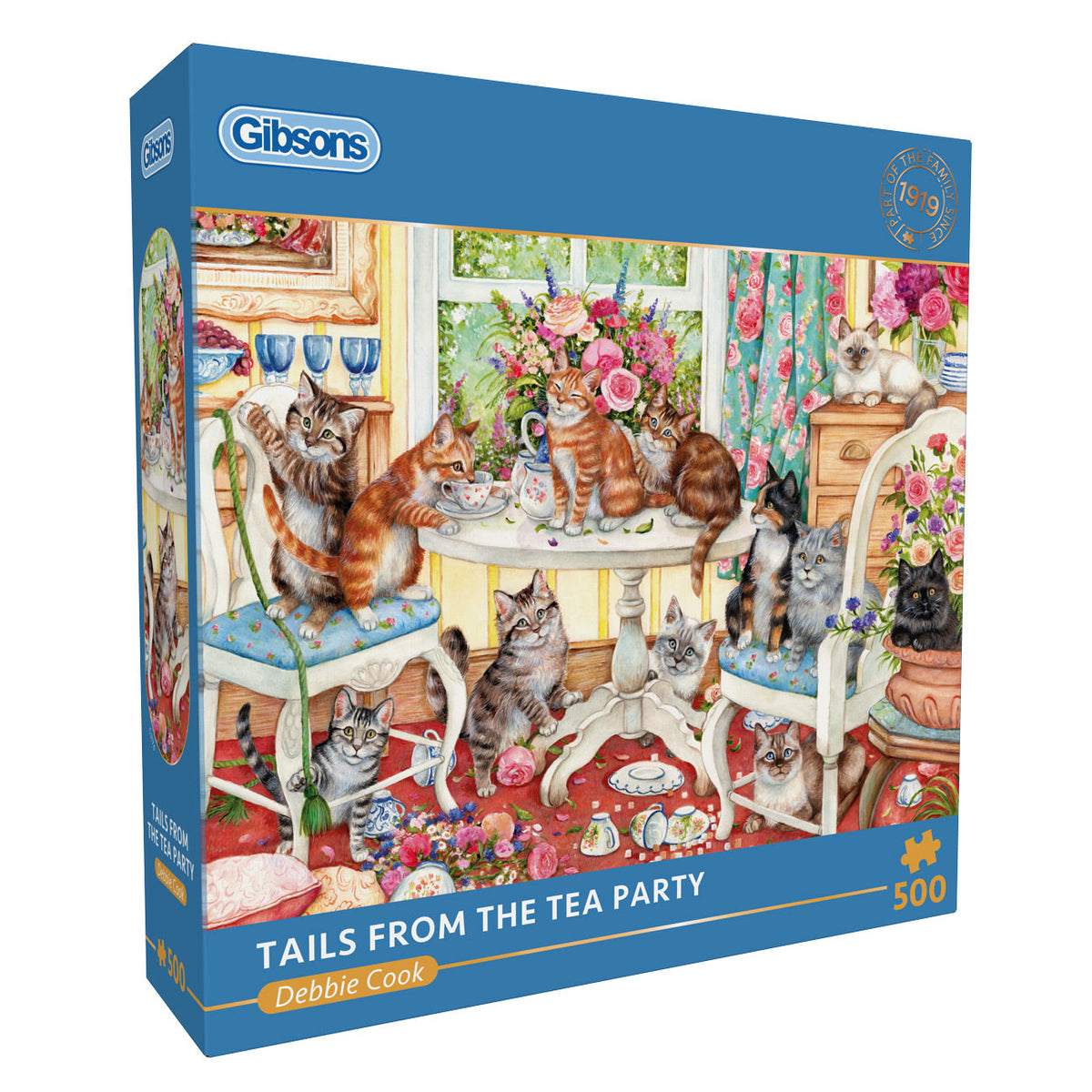 Gibsons Tails from the Tea Party 500 Piece Jigsaw Puzzle