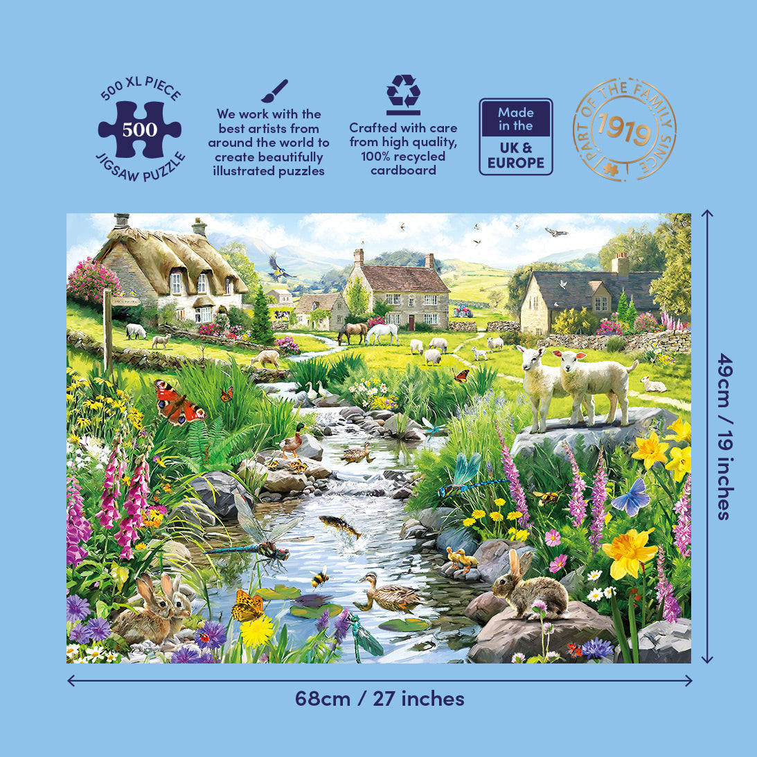 Gibsons Babbling Brook 500 XL Piece Jigsaw Puzzle