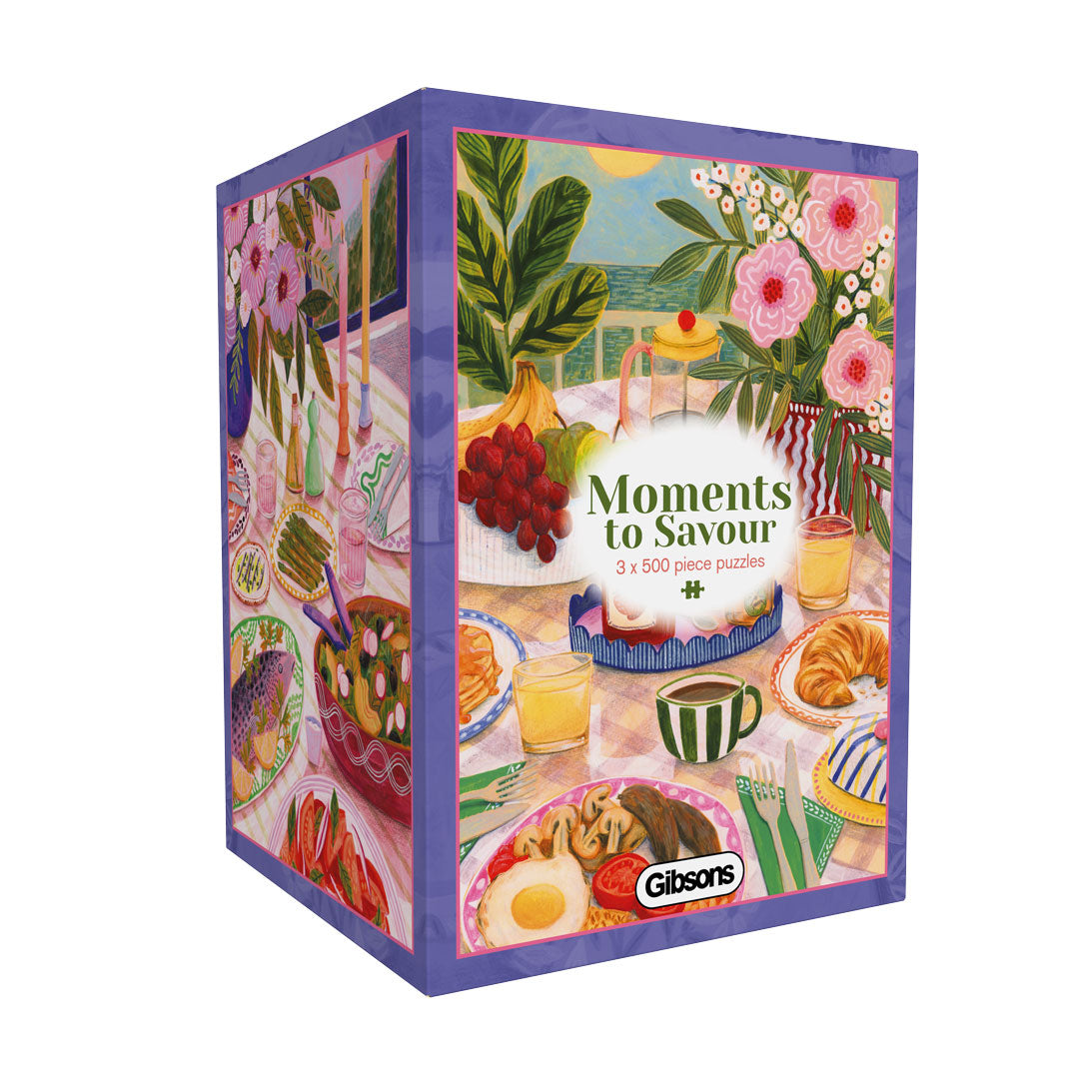 Gibsons Moments to Savour 3 x 500 Piece Jigsaw Puzzles