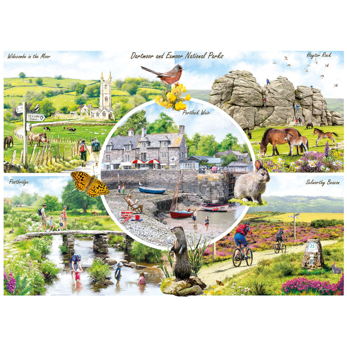 Gibsons Dartmoor & Exmoor 1000 Piece Jigsaw Puzzle