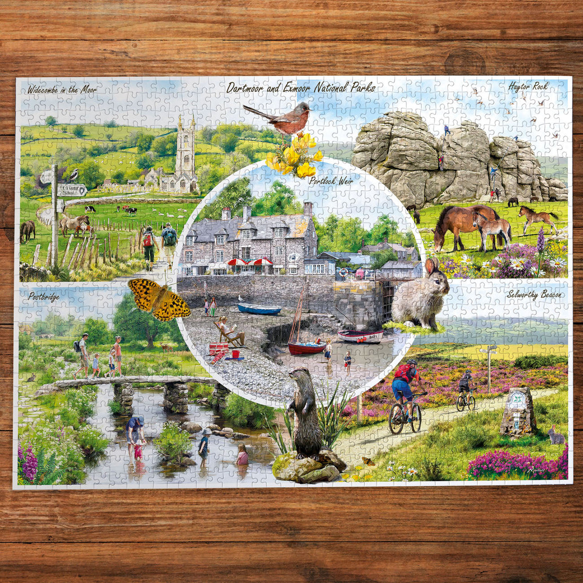 Gibsons Dartmoor & Exmoor 1000 Piece Jigsaw Puzzle