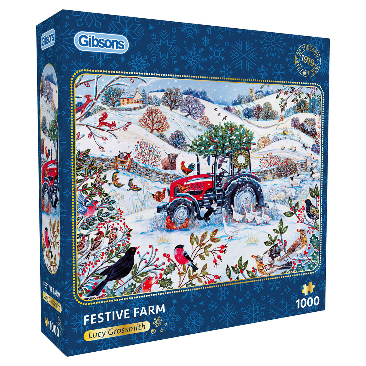 Gibsons Festive Farm 1000 Piece Jigsaw Puzzle