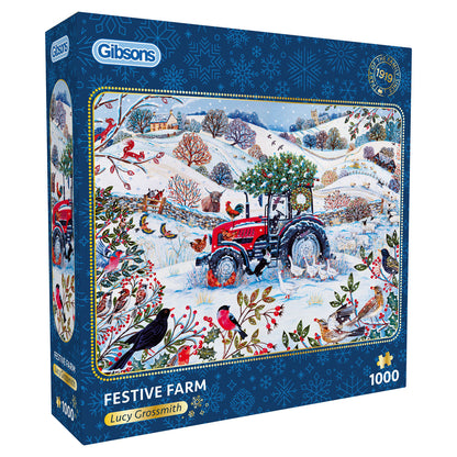 Gibsons Festive Farm 1000 Piece Jigsaw Puzzle