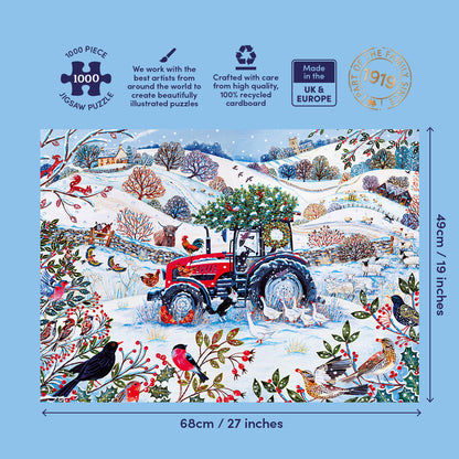 Gibsons Festive Farm 1000 Piece Jigsaw Puzzle