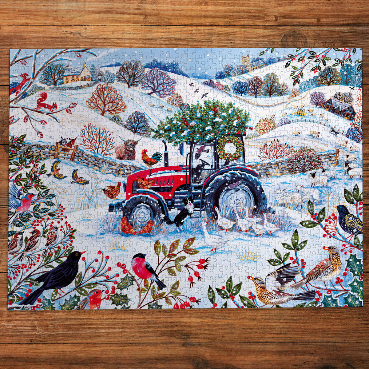 Gibsons Festive Farm 1000 Piece Jigsaw Puzzle
