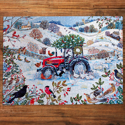 Gibsons Festive Farm 1000 Piece Jigsaw Puzzle