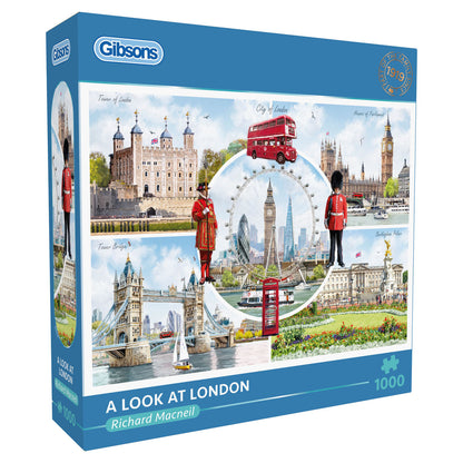 Gibsons A Look at London 1000 Piece Jigsaw Puzzle