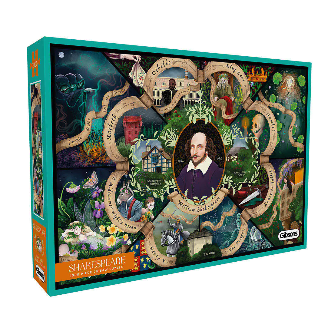 Gibsons Shakespeare 1000 Piece Jigsaw Puzzle