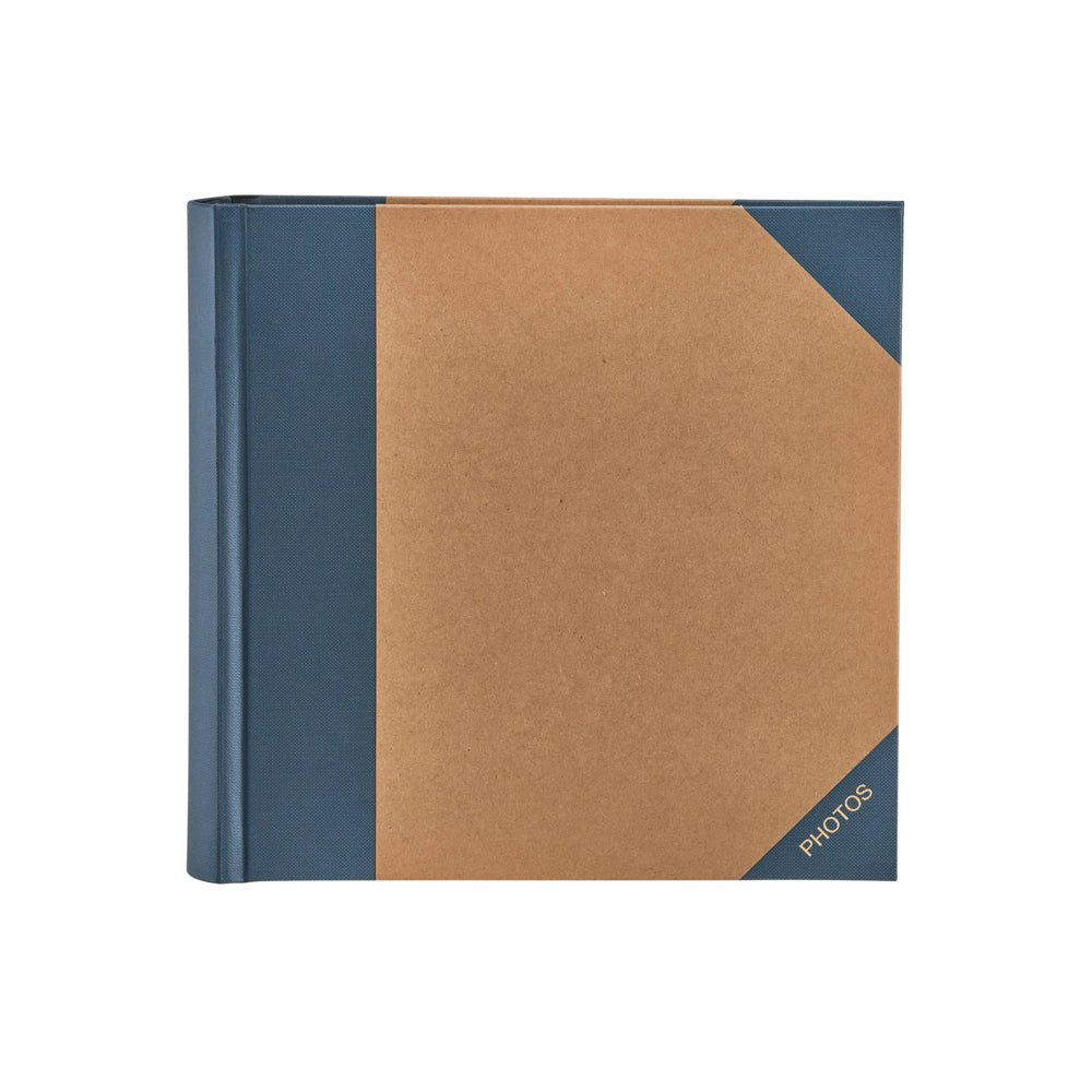 Kenro Green Wood Classic memo album, blue 6x4 – front