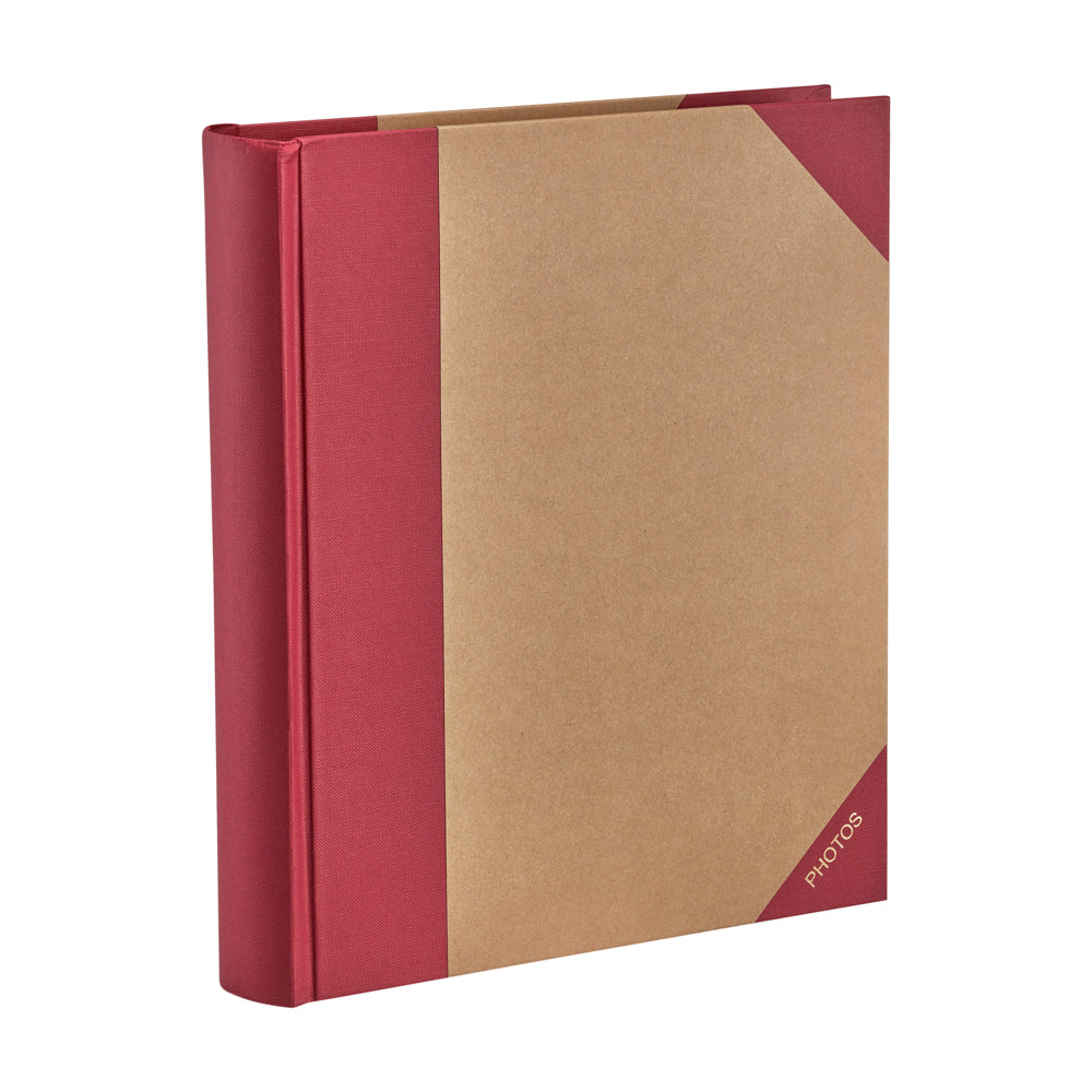 Kenro Green Wood Classic memo album, red 7x5 – open pages