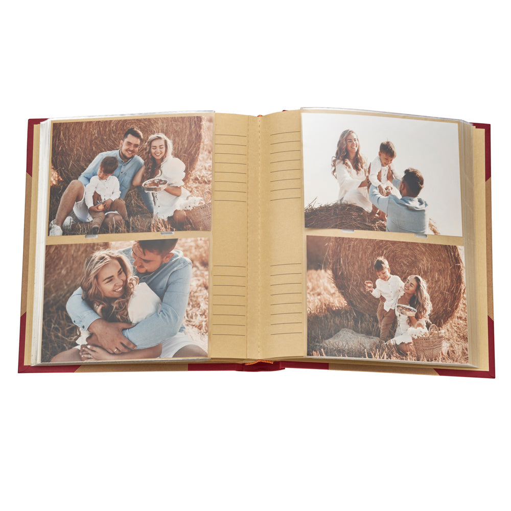 Kenro Green Wood Classic memo album, red 7x5 – detail