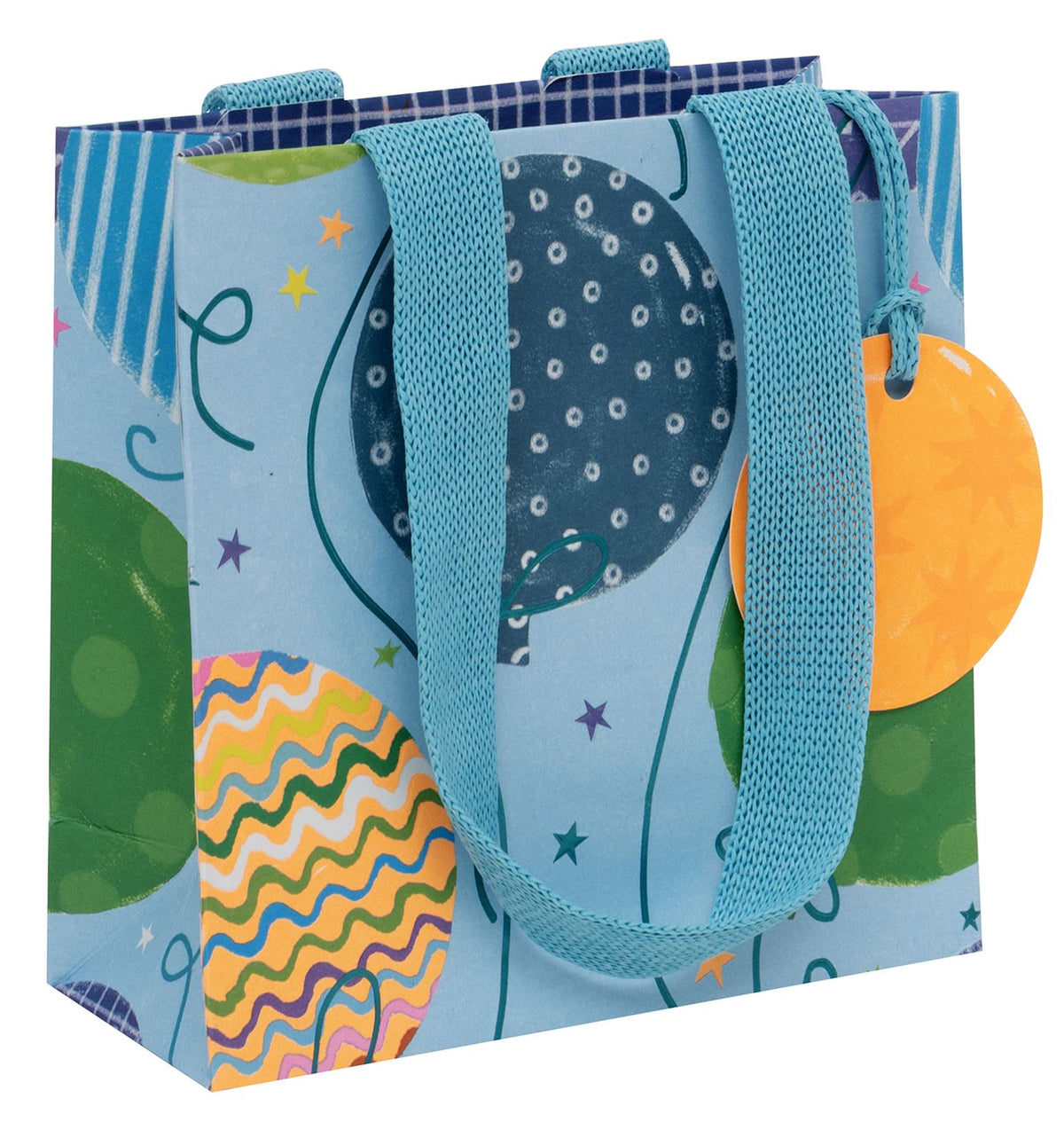 Glick Small Gift Bag - Big Balloons Blue