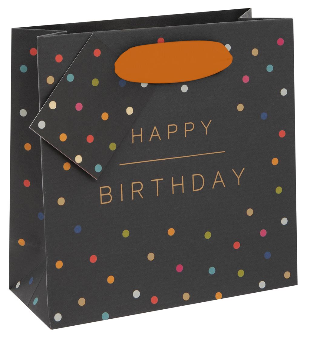 Happy Birthday Spots Small Gift Bag