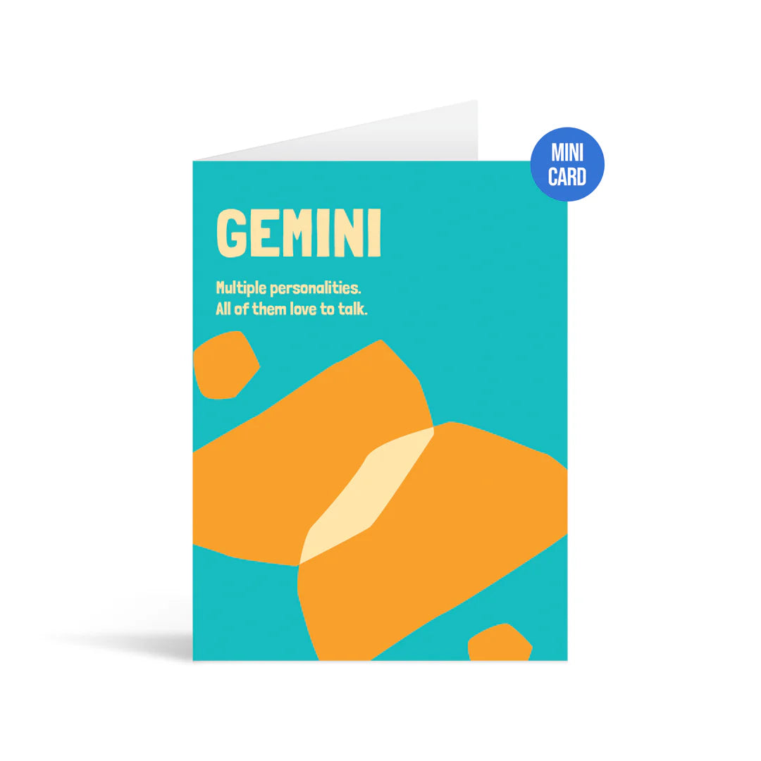 Gemini Mini Greetings Card