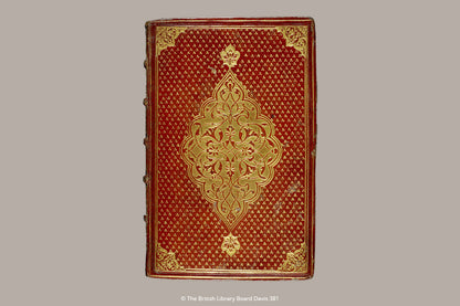 Paperblanks Golden Trefoil Mini Hardback Journal – Plain, 240 Pages – design detail