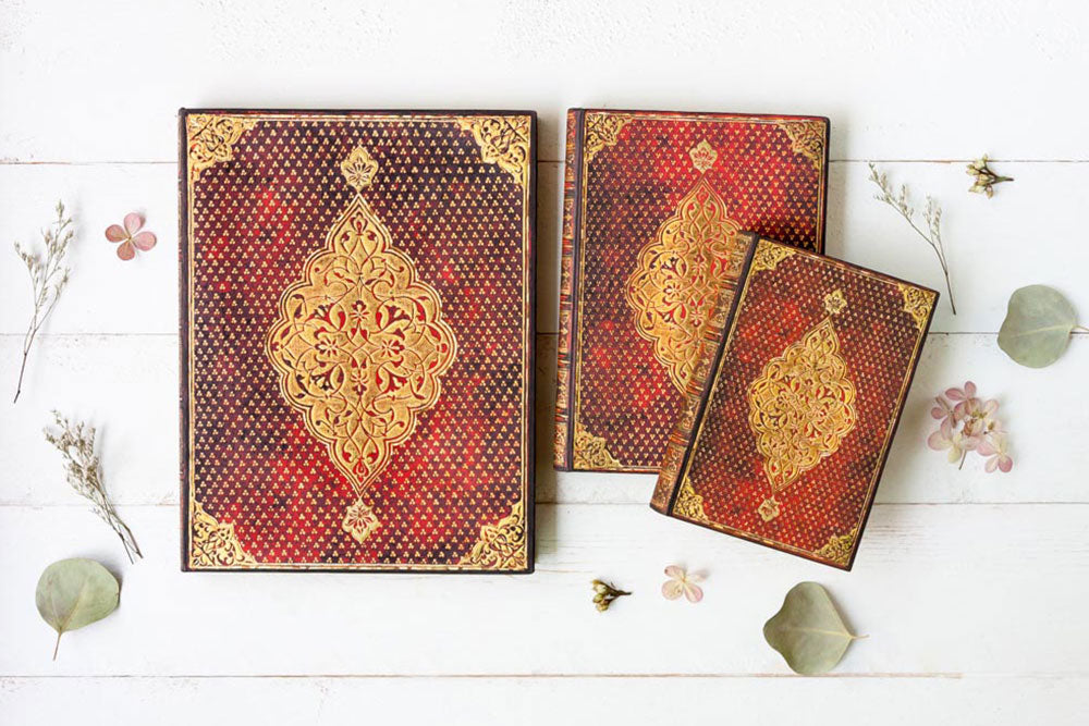 Paperblanks Golden Trefoil Ultra Hardback Journal – Plain, 144 Pages – design detail