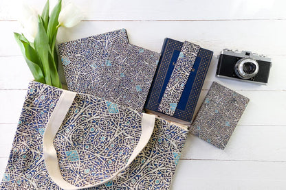 Paperblanks Granada Turquoise Midi Softback Flexi Journal – Plain, 176 Pages – design detail